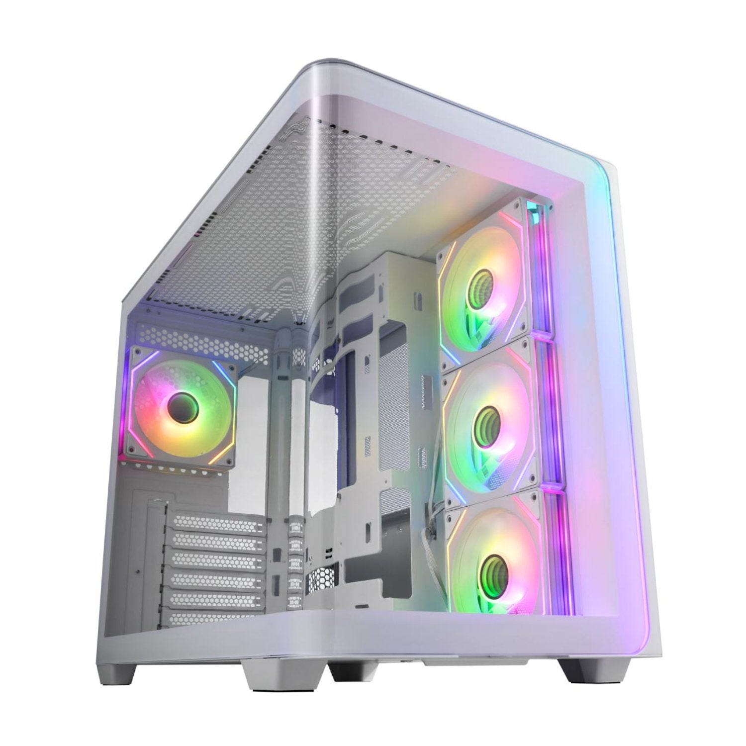 GUNMANSA FSP M580 ARGB ATX Mid Tower Gaming Chassis - White