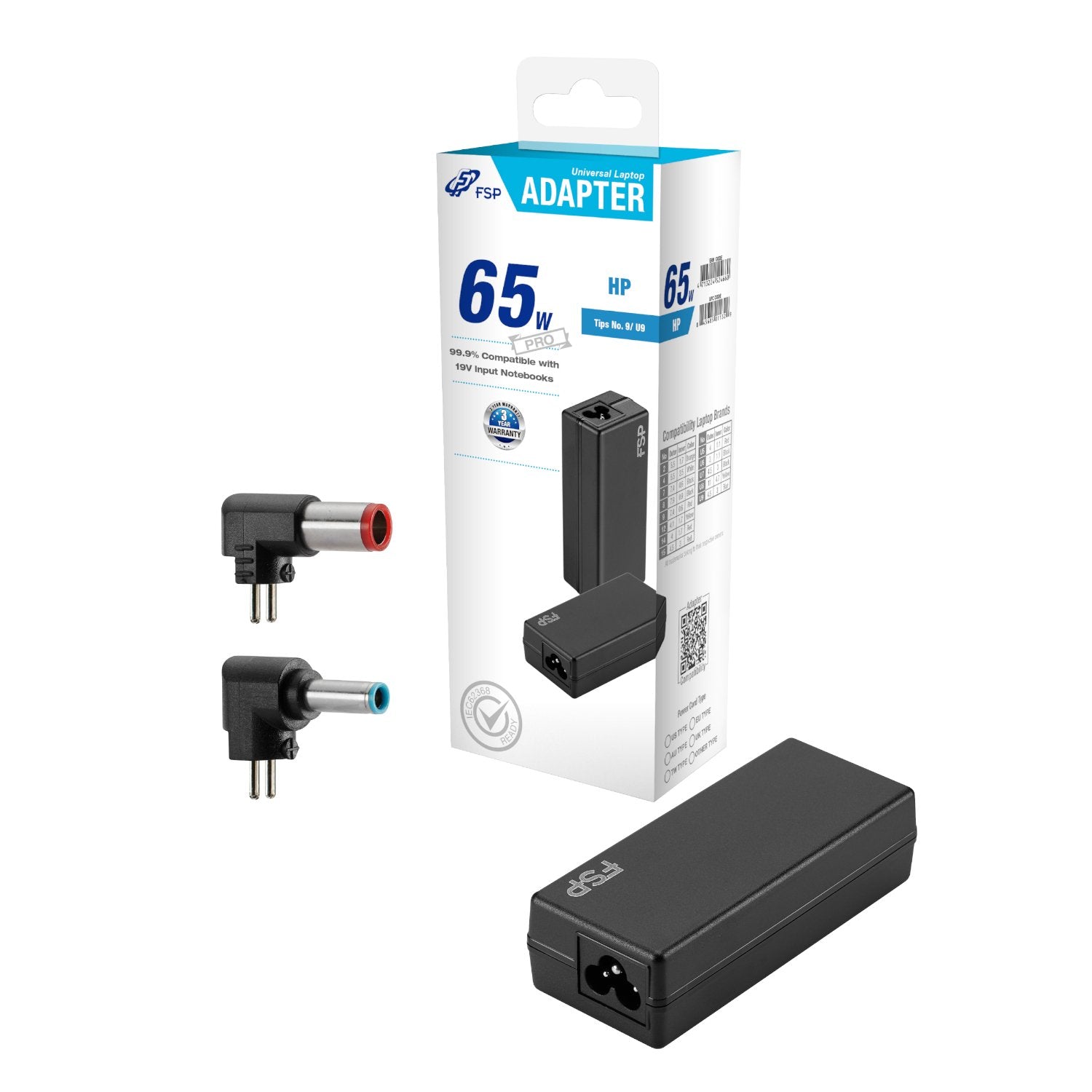 GUNMANSA FSP PRO 65W Universal Laptop Adapter – HP