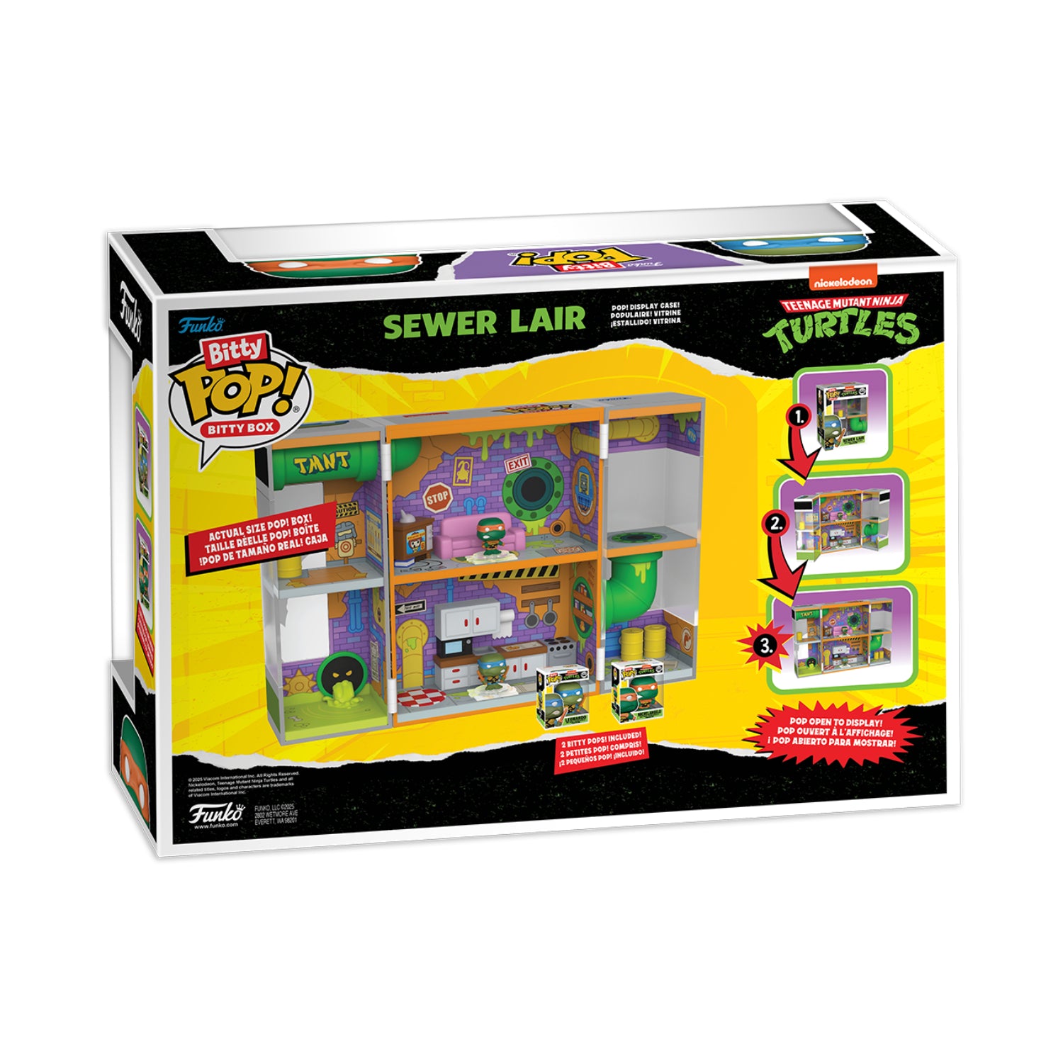 GUNMANSA Funko Bitty Pop! Bitty Box: Teenage Mutant Ninja Turtles - Sewer Lair