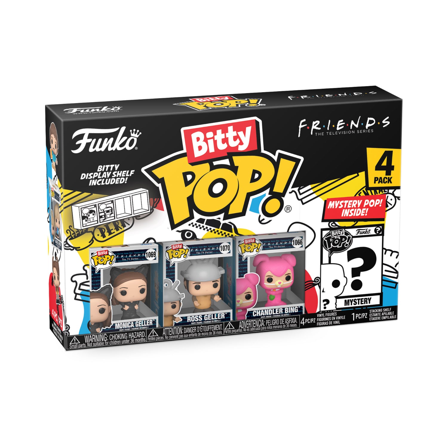 GUNMANSA Funko Bitty Pop!: Friends - Series 3 4 Pack