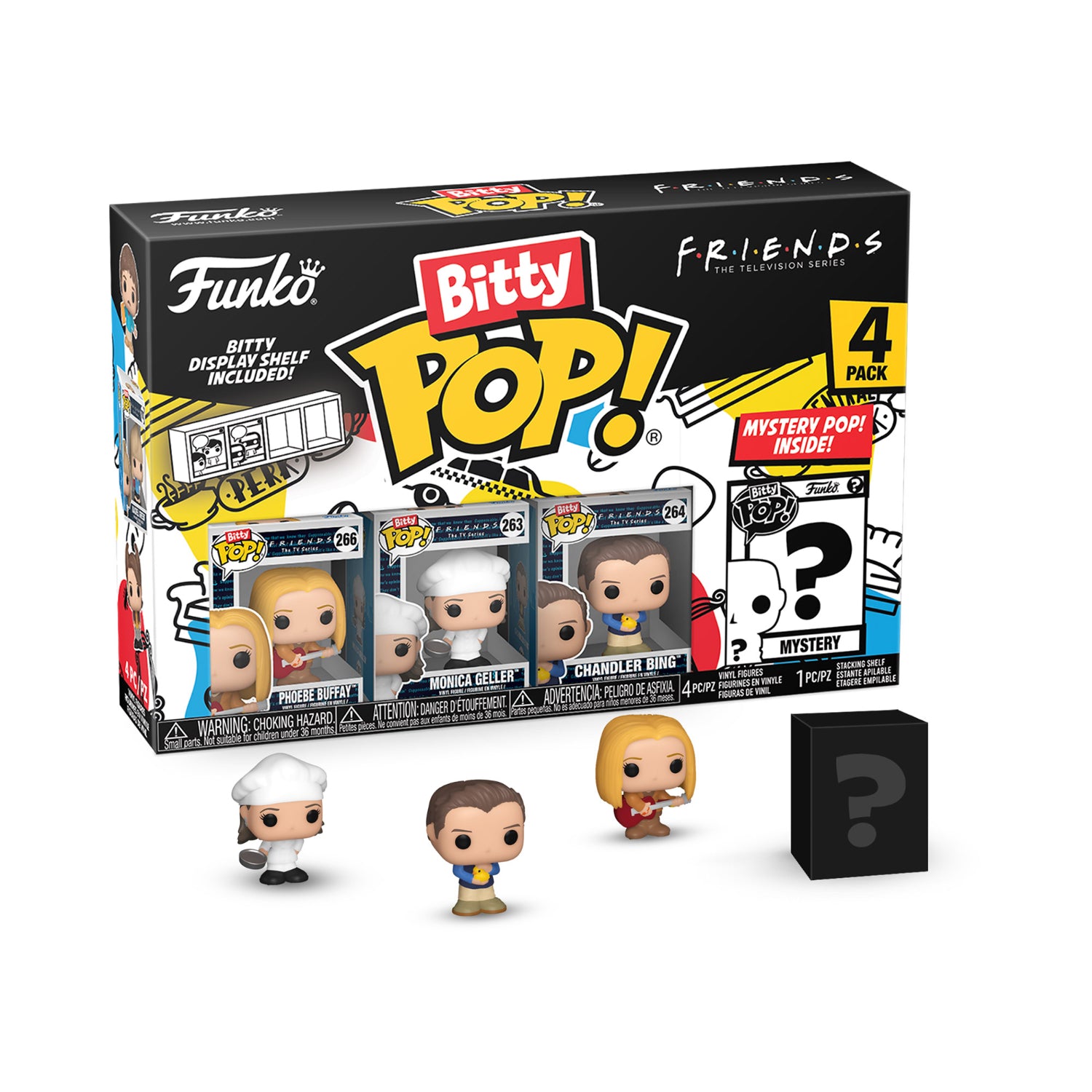 GUNMANSA Funko Bitty Pop!: Friends - Series 4 4 Pack