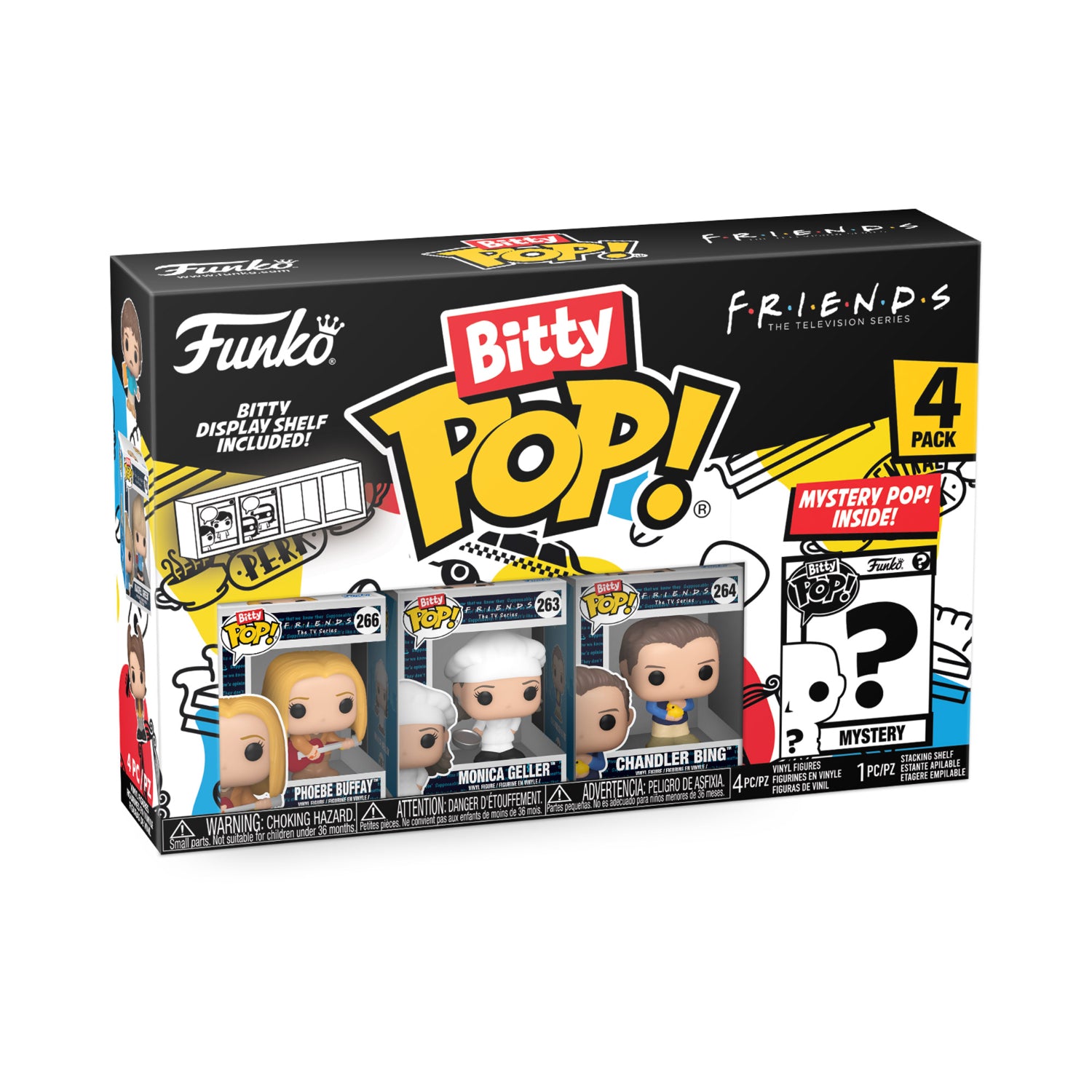 GUNMANSA Funko Bitty Pop!: Friends - Series 4 4 Pack