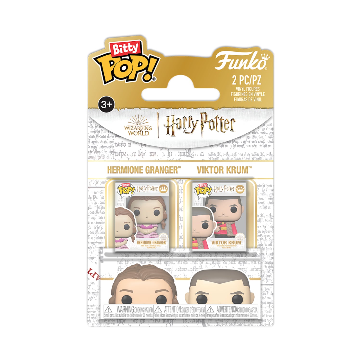 GUNMANSA Funko Bitty Pop!: Harry Potter - Hermione Granger & Viktor Krum 2 Pack