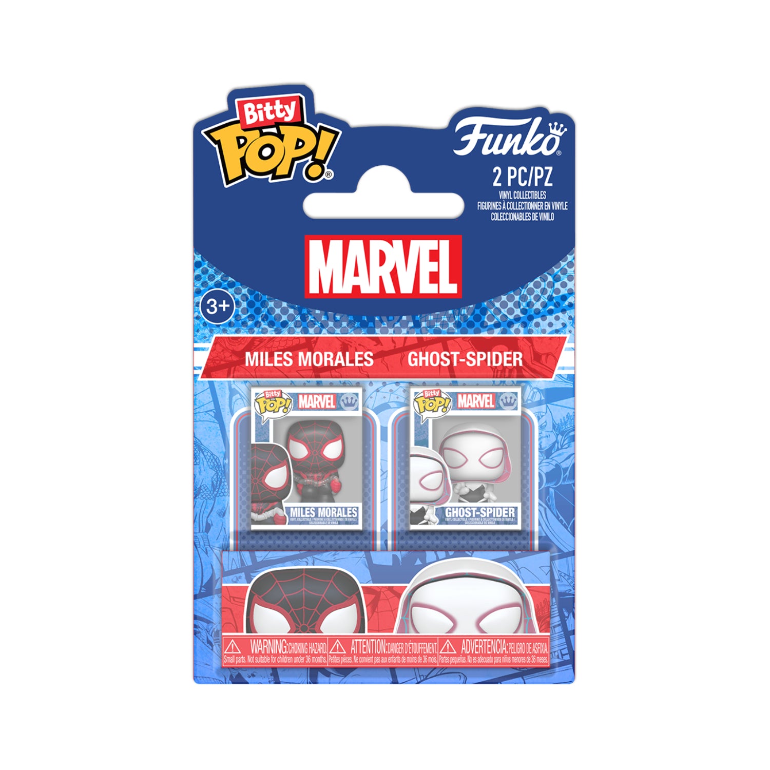 GUNMANSA Funko Bitty Pop!: Marvel - Miles Morales & Ghost-Spider 2 Pack