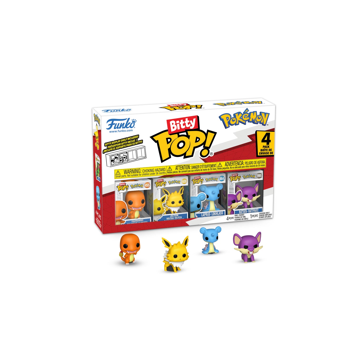 GUNMANSA Funko Bitty Pop!: Pokemon - Series 2 4 Pack