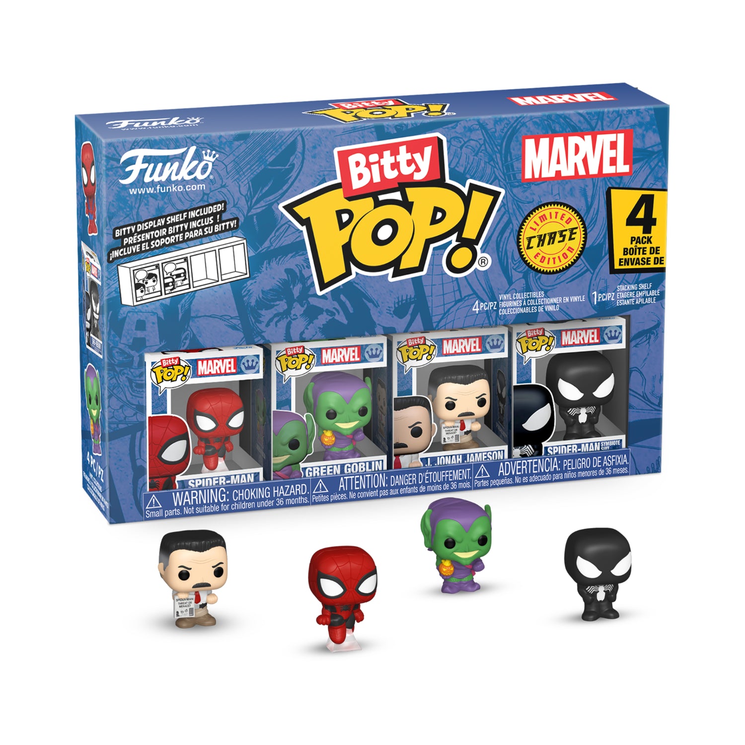 GUNMANSA Funko Bitty Pop!: Spider-Man - Series 1 4 Pack