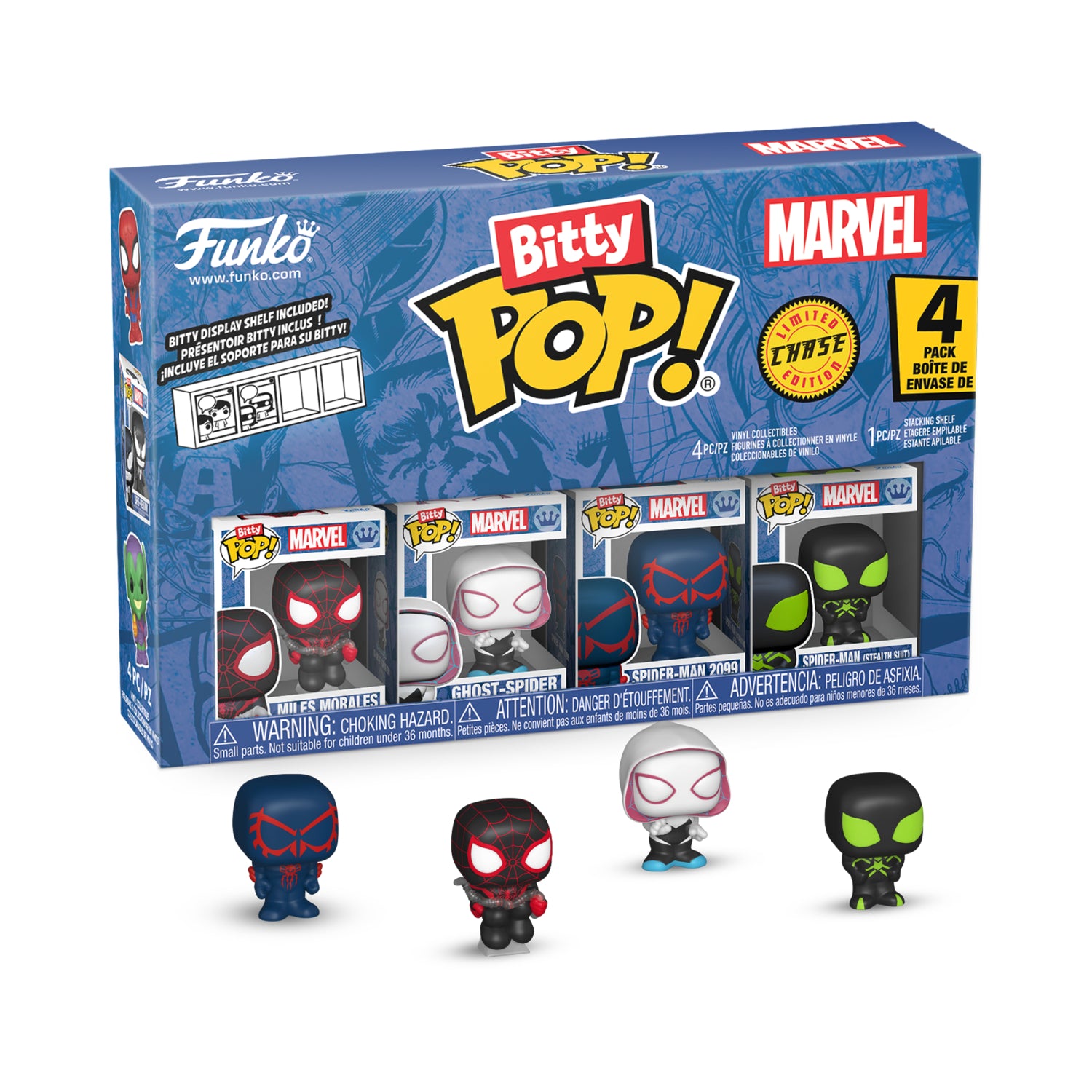 GUNMANSA Funko Bitty Pop!: Spider-Man - Series 2 4 Pack