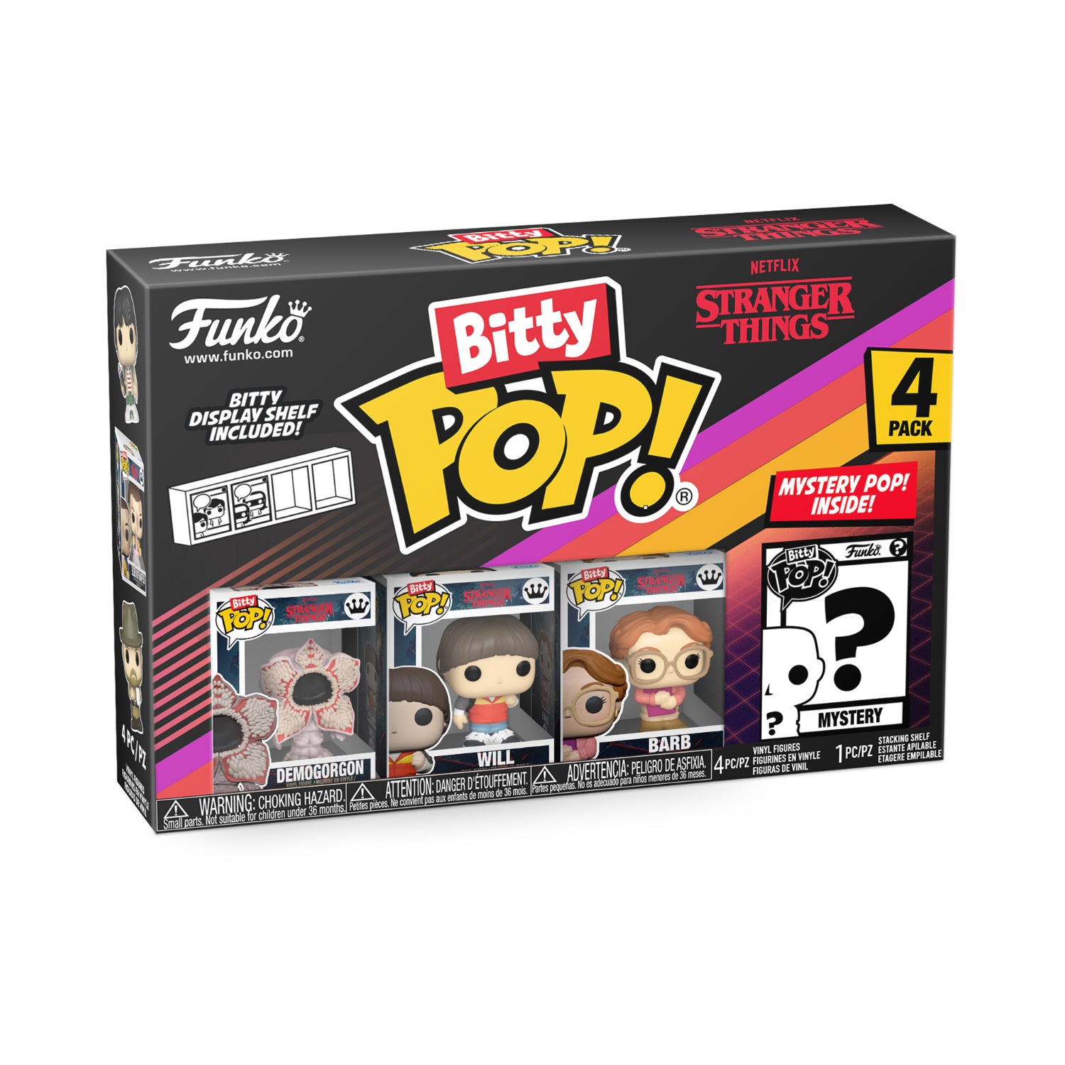 GUNMANSA Funko Bitty Pop!: Stranger Things - Series 1 4 Pack