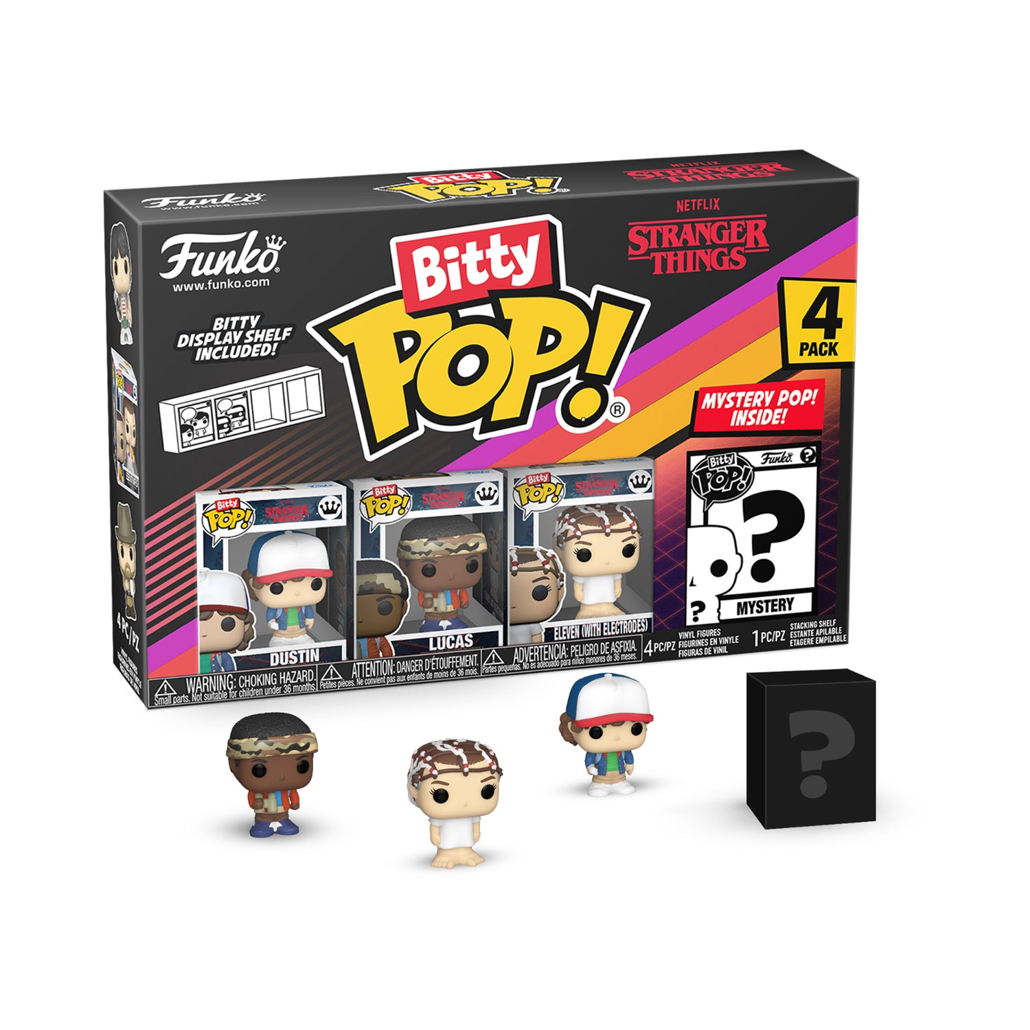 GUNMANSA Funko Bitty Pop!: Stranger Things - Series 2 4 Pack