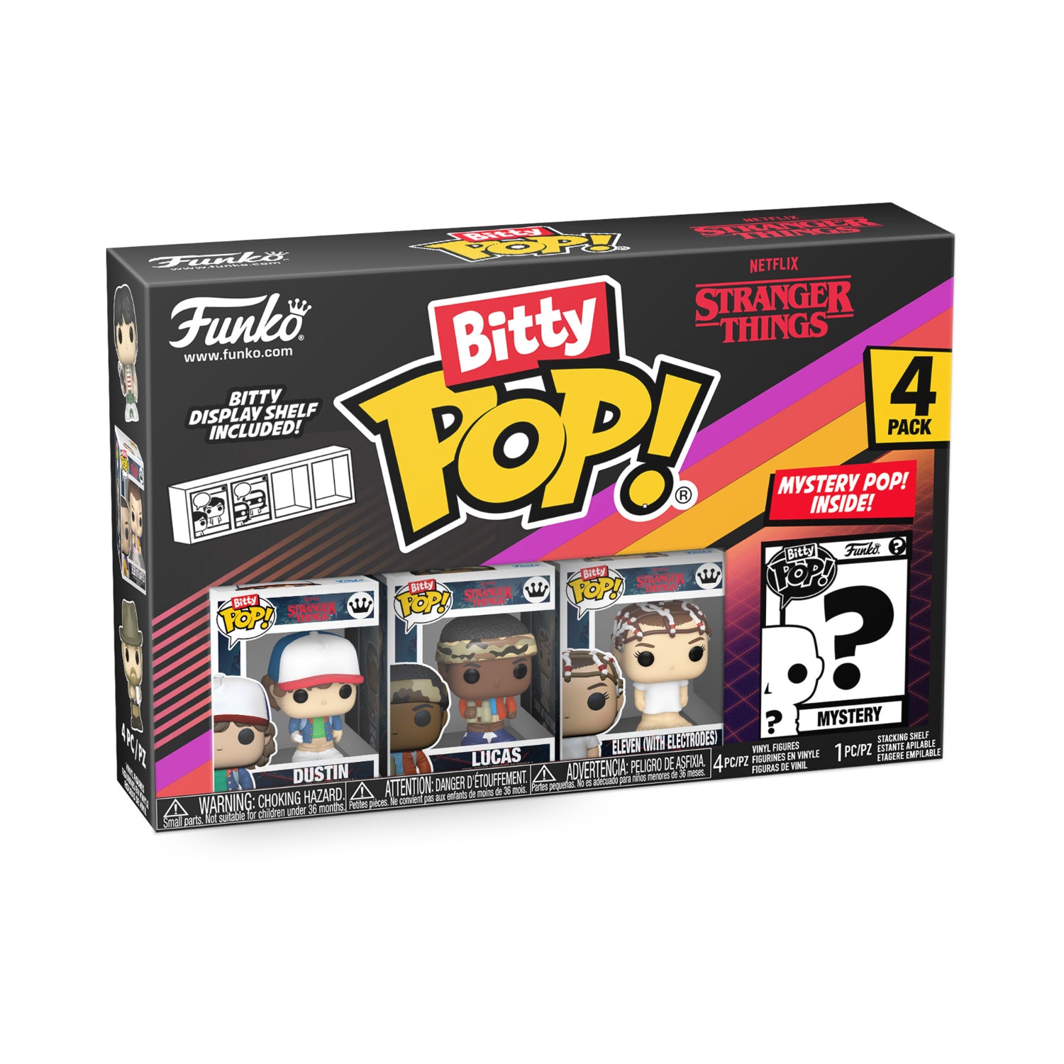 GUNMANSA Funko Bitty Pop!: Stranger Things - Series 2 4 Pack