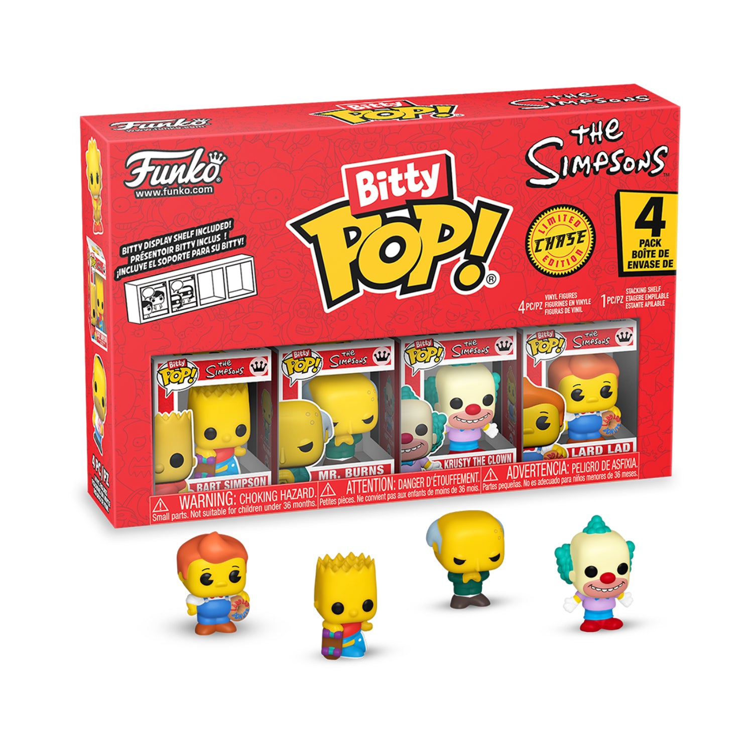 GUNMANSA Funko Bitty Pop!: The Simpsons - Series 1 4 Pack