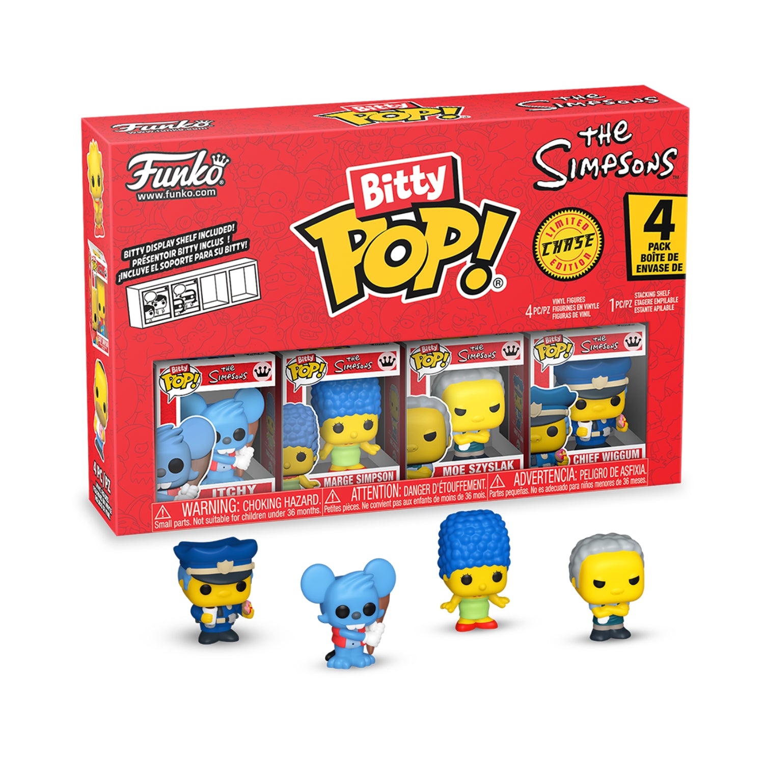 GUNMANSA Funko Bitty Pop!: The Simpsons - Series 2 4 Pack