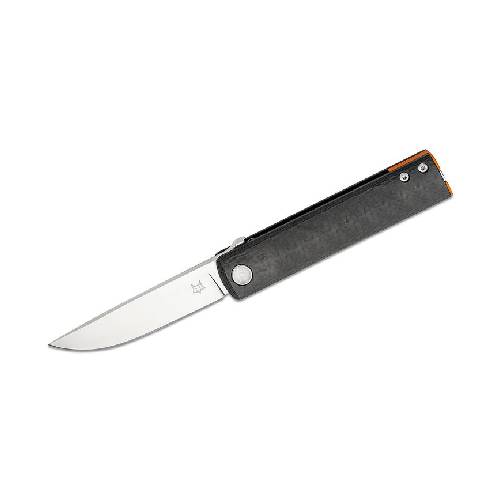 GUNMANSA FX-543 CFO FOX Chnops Folding Knife - M390 Satin Blade, Carbon Fiber 3K Handle