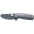 GUNMANSA FX-608 TI FOX/VOX BABY CORE FOLDING KNIFE - M390 ACID STONEWASHED BLADE