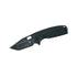 GUNMANSA FX-612 BB FOX/Vox Core Tanto Folding Knife Stainless Steel N690Co Top Shield Black Stonewashed Bld