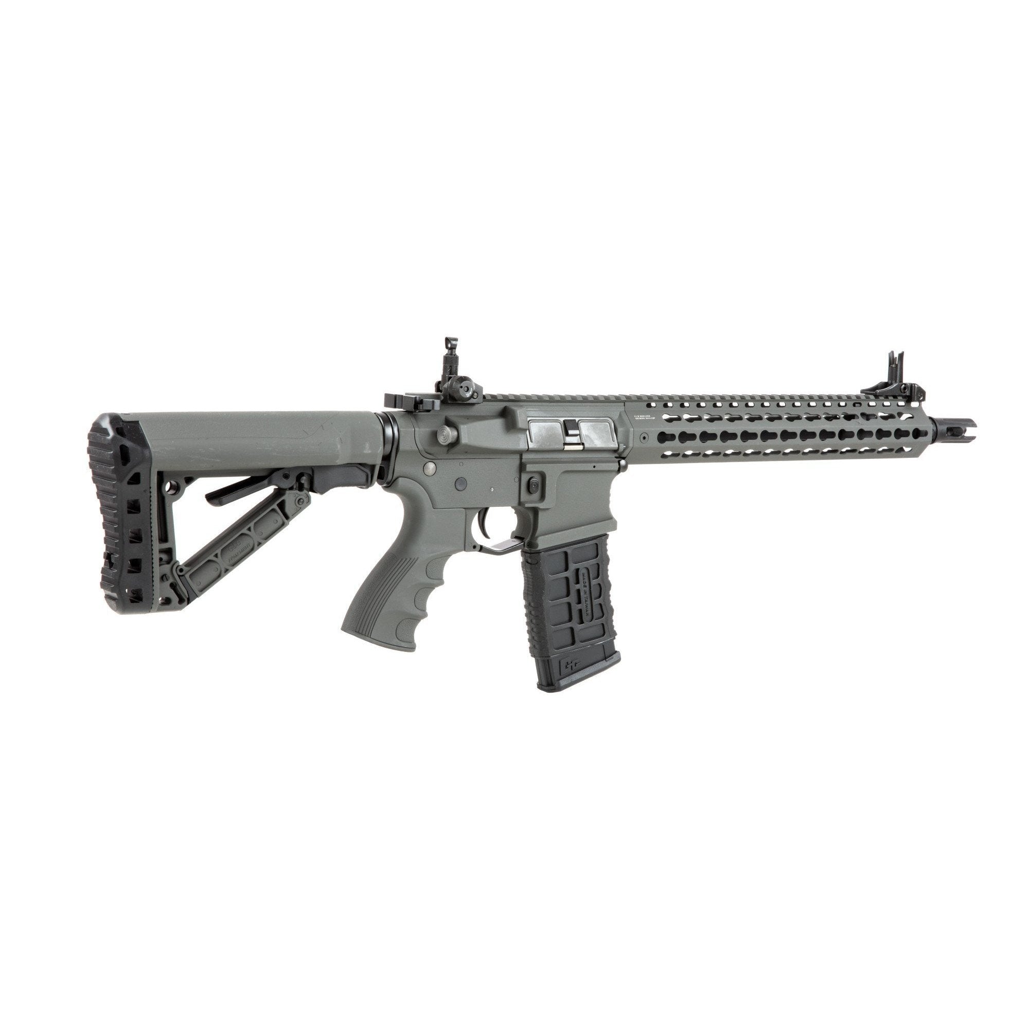 GUNMANSA G&G CM16 SRL Battleship Grey Airsoft Rifle (AEG|Full-Semi Auto|300) EGC-16P-SRL-ANB-NCM