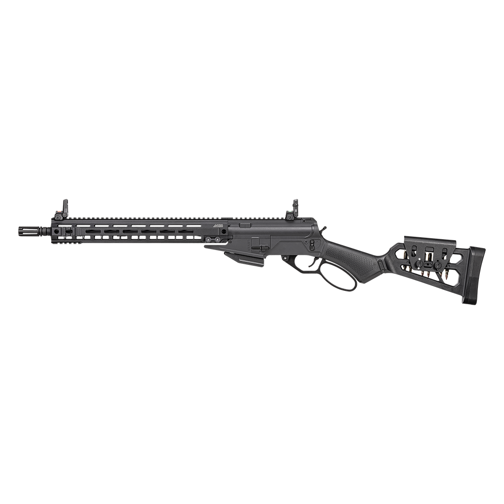 GUNMANSA G&G LevAR 15 Gas Powered Airsoft Rifle 6mm Black - GAS-LVR-015-BNB-ECM