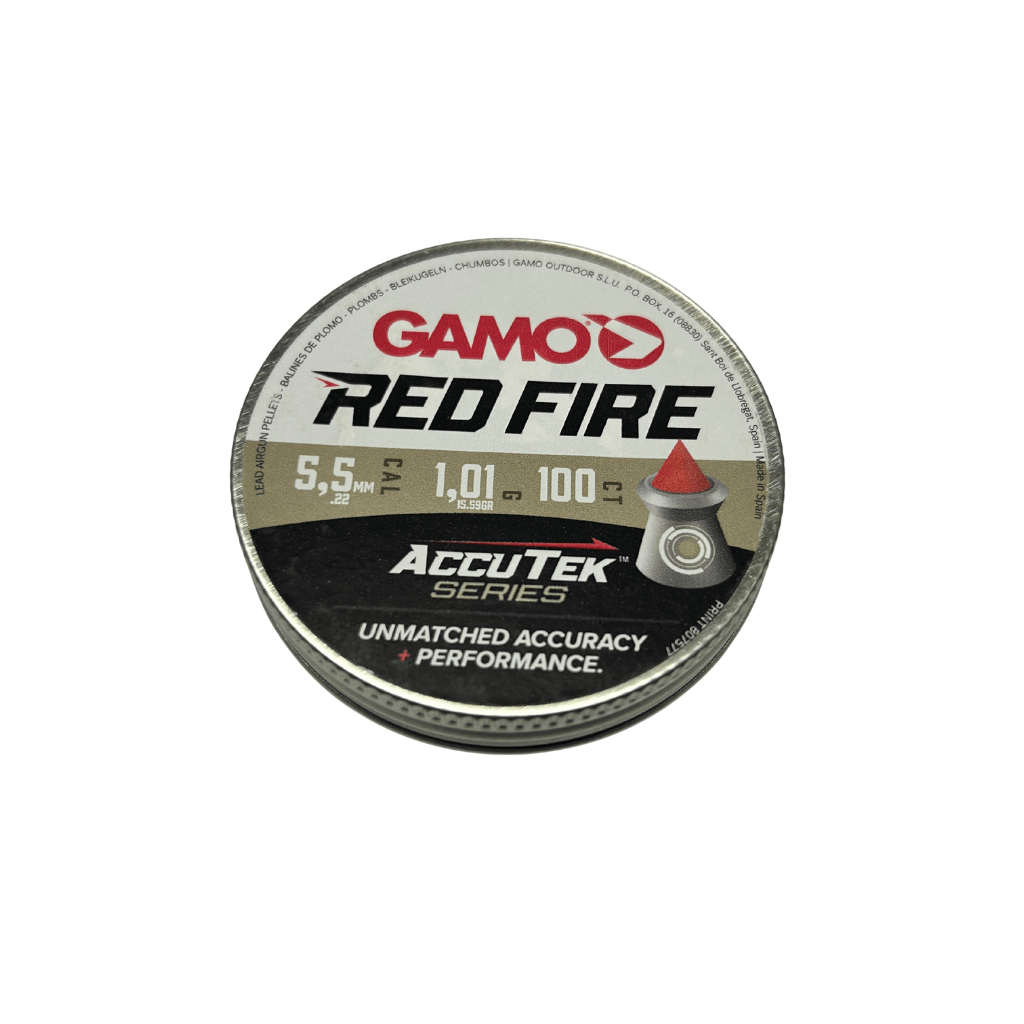 GUNMANSA Gamo Pellets Red Fire 5.5mm Pellets Accutek 100CT