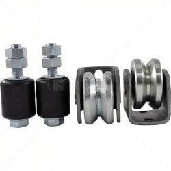 GUNMANSA Gate Wheel Kit - 60mm Electro Plated Part No: GA30-2