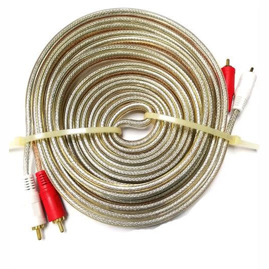 GUNMANSA Geeko 5m Braided Dual Cinch RCA Audio Cable