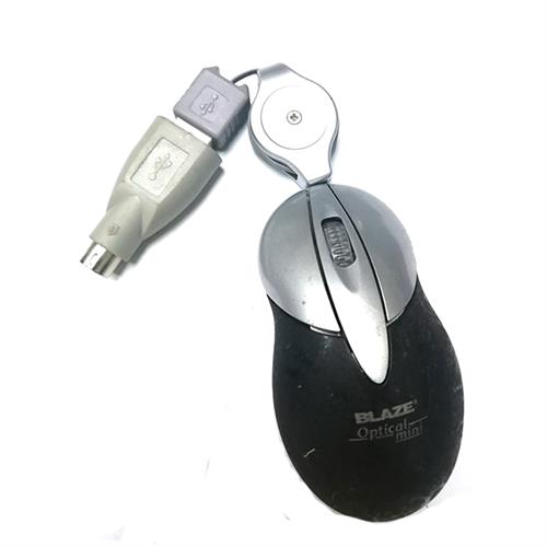 GUNMANSA Geeko Black & Silver USB Mini Optical Mouse