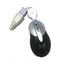 GUNMANSA Geeko Black & Silver USB Mini Optical Mouse