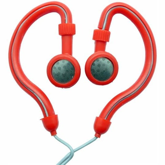 GUNMANSA Geeko Hook On Stereo Earphones Red