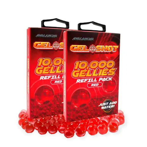 GUNMANSA Gel Blaster Shot – 10 000 Gellies Refill Pack – Red – GS-1001-RD