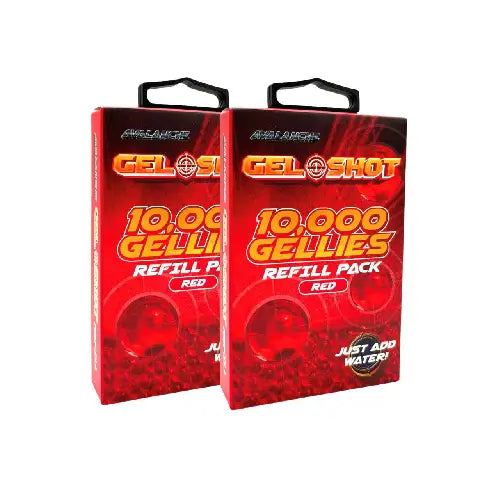 GUNMANSA Gel Blaster Shot – 10 000 Gellies Refill Pack – Red – GS-1001-RD