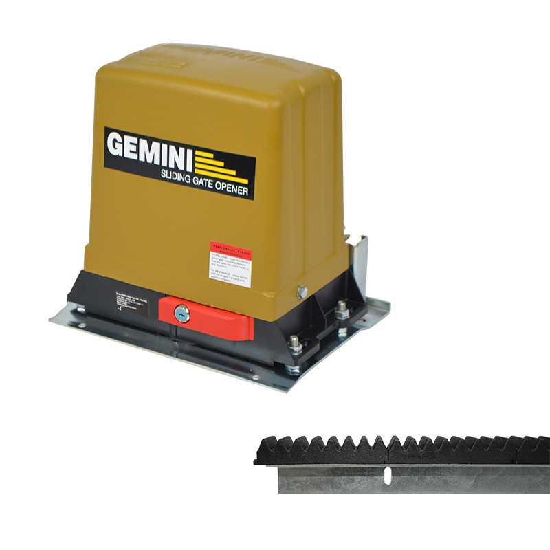 GUNMANSA Gemini DC Slider with Base Plate + Battery + 2 x Tx3 + 4m Nylon Rack