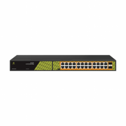 GUNMANSA GENATA 24 Port 10/100/1000Mbps PoE + 2 RJ45 + 2 SFP Switch Part No: NW115-6