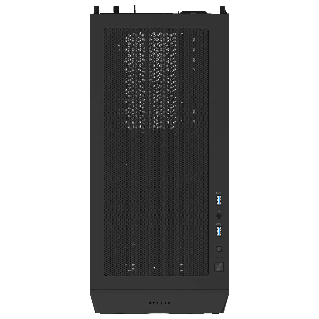 GUNMANSA Gigabyte C102 Glass Micro ATX Chassis; 2x 3.5'' | 2x 2.5'' Drive Bays; 360mm Radiator compatible; 2x 120mm fan incl; Black