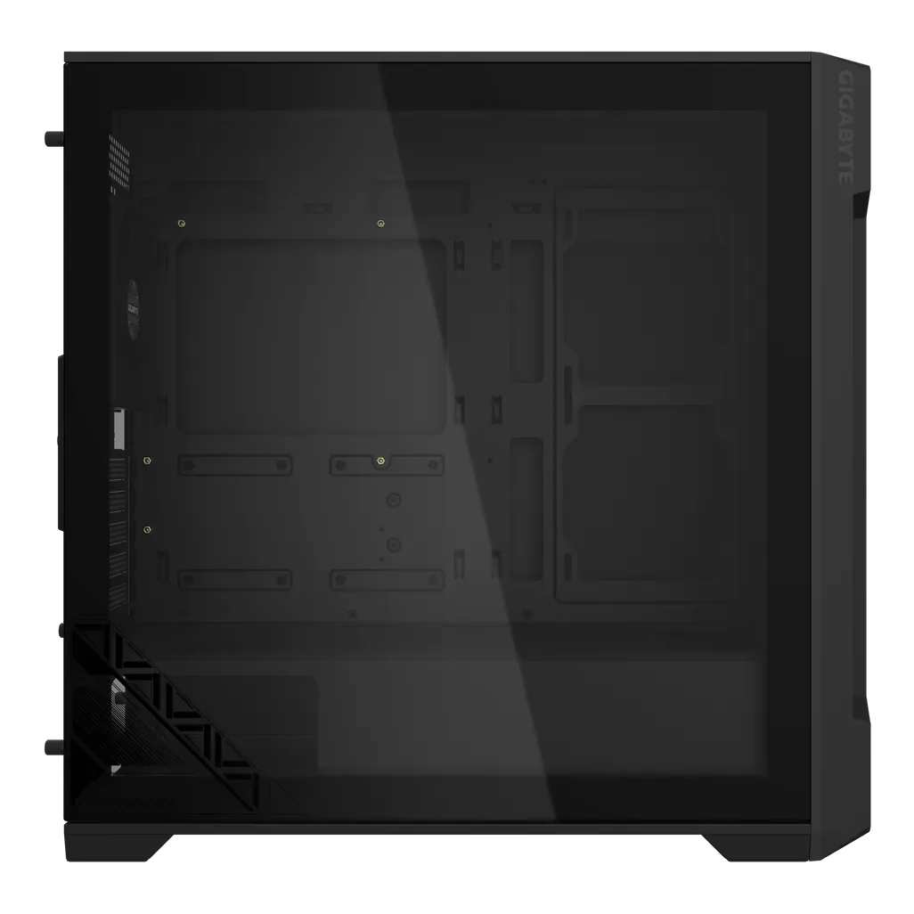 GUNMANSA Gigabyte C102 Glass Micro ATX Chassis; 2x 3.5'' | 2x 2.5'' Drive Bays; 360mm Radiator compatible; 2x 120mm fan incl; Black