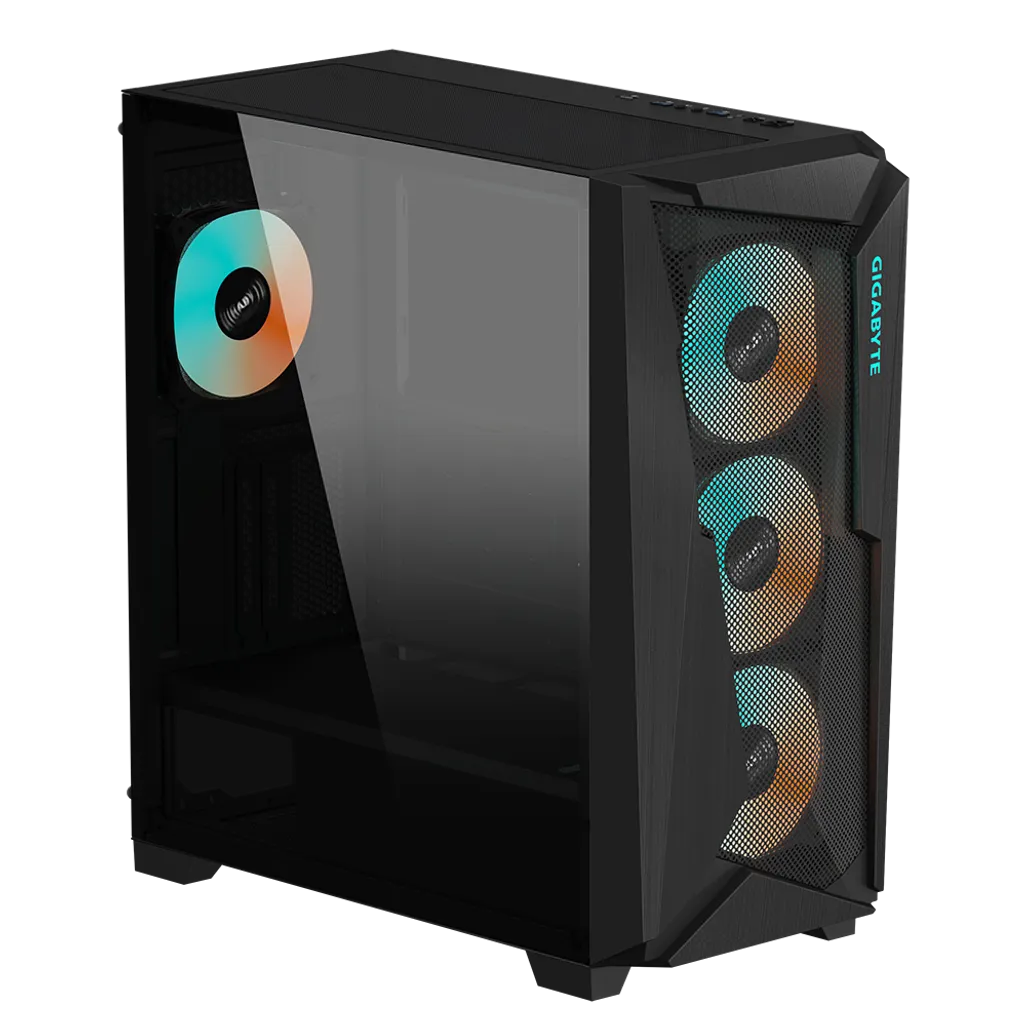GUNMANSA Gigabyte C301 Glass ATX Chassis; 2x 3.5'' | 2x 2.5'' Drive Bays; 360mm Radiator compatible; 4x 120mm fan incl; White
