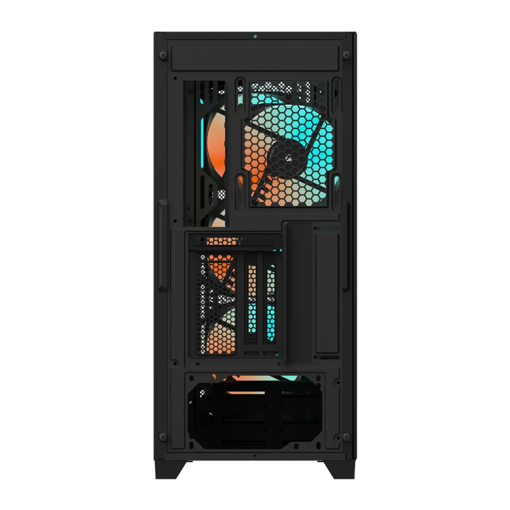 GUNMANSA Gigabyte C301 Glass ATX Chassis; 2x 3.5'' | 2x 2.5'' Drive Bays; 360mm Radiator compatible; 4x 120mm fan incl; White