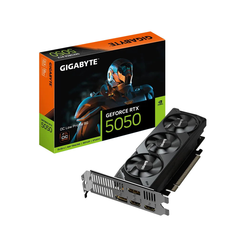GUNMANSA GIGABYTE GeForce RTX 5050 OC Low Profile 8G Graphics Card - 8GB GDDR6
