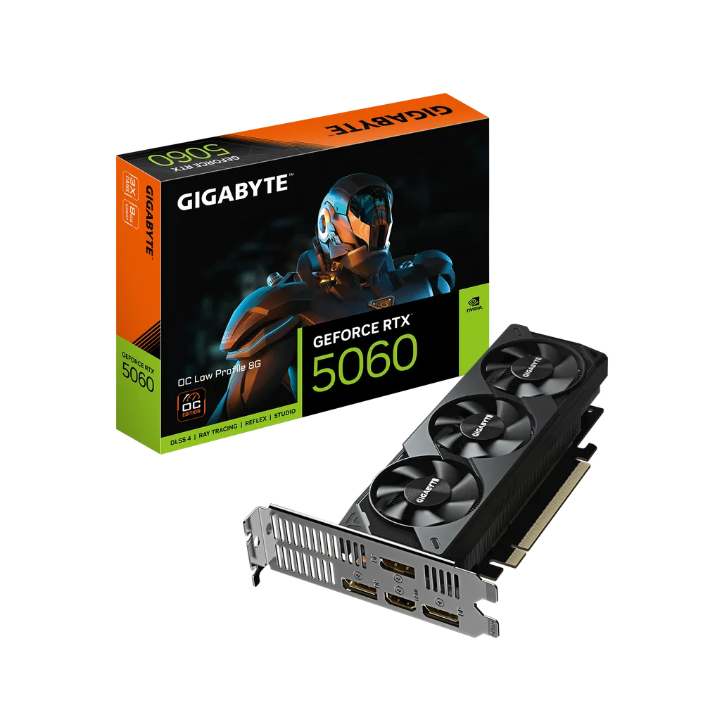 GUNMANSA GIGABYTE GeForce RTX 5060 OC Low Profile 8G Graphics Card - 8GB GDDR7