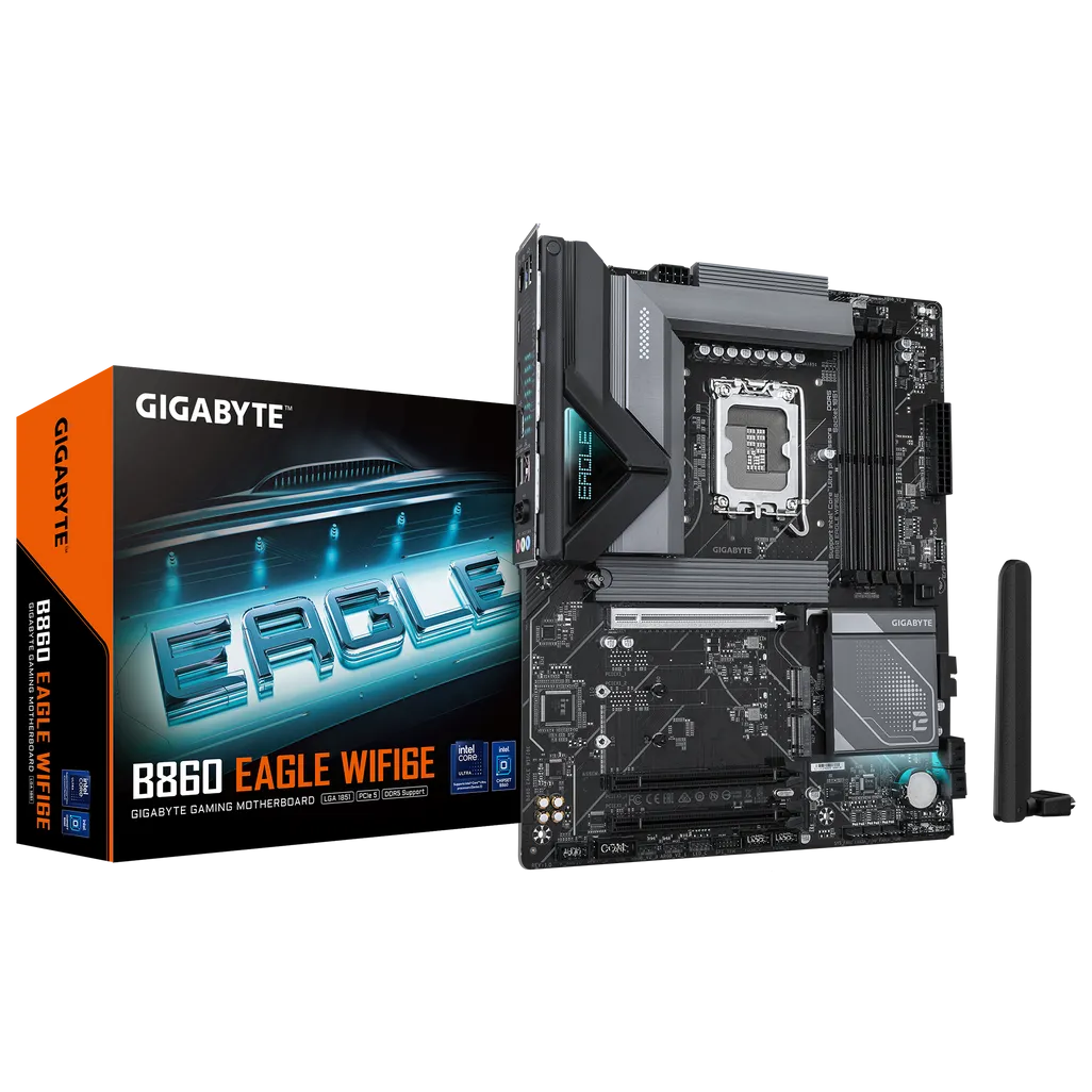 GUNMANSA GIGABYTE Intel® B860 Chipset for LGA 1851; 4x DDR5; 3x M2; HDMI/DP ; ATX.
