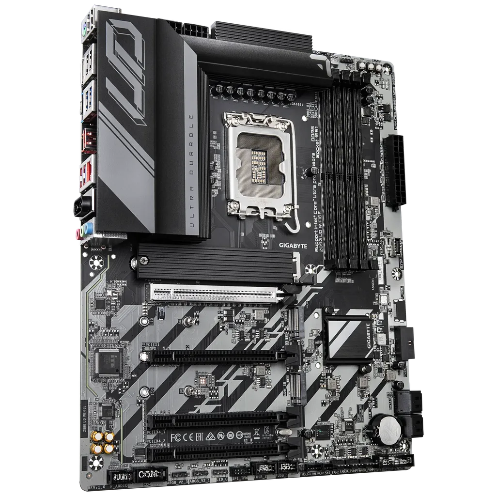GUNMANSA GIGABYTE Intel® Z890 Chipset for LGA 1851; 4x DDR5; 3x M2; USB4® USB Type-C®/DP; ATX.