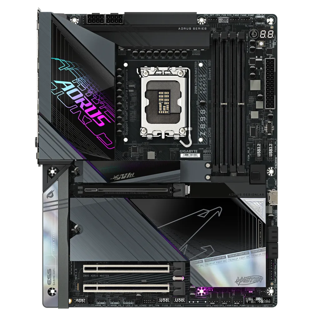 GUNMANSA GIGABYTE Intel® Z890 Chipset for LGA 1851; 4x DDR5; 5x M2; 2xUSB4® USB Type-C®/HDMI (Front); ATX.