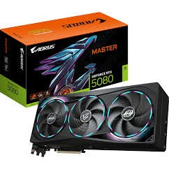 GUNMANSA GIGABYTE nVidia GeForce RTX 5080 AORUS MASTER OC  - 16GB GDDR7; 256-Bit Memory Bus; 1x HDMI; 3x DisplayPort; Min 850W PSU. .