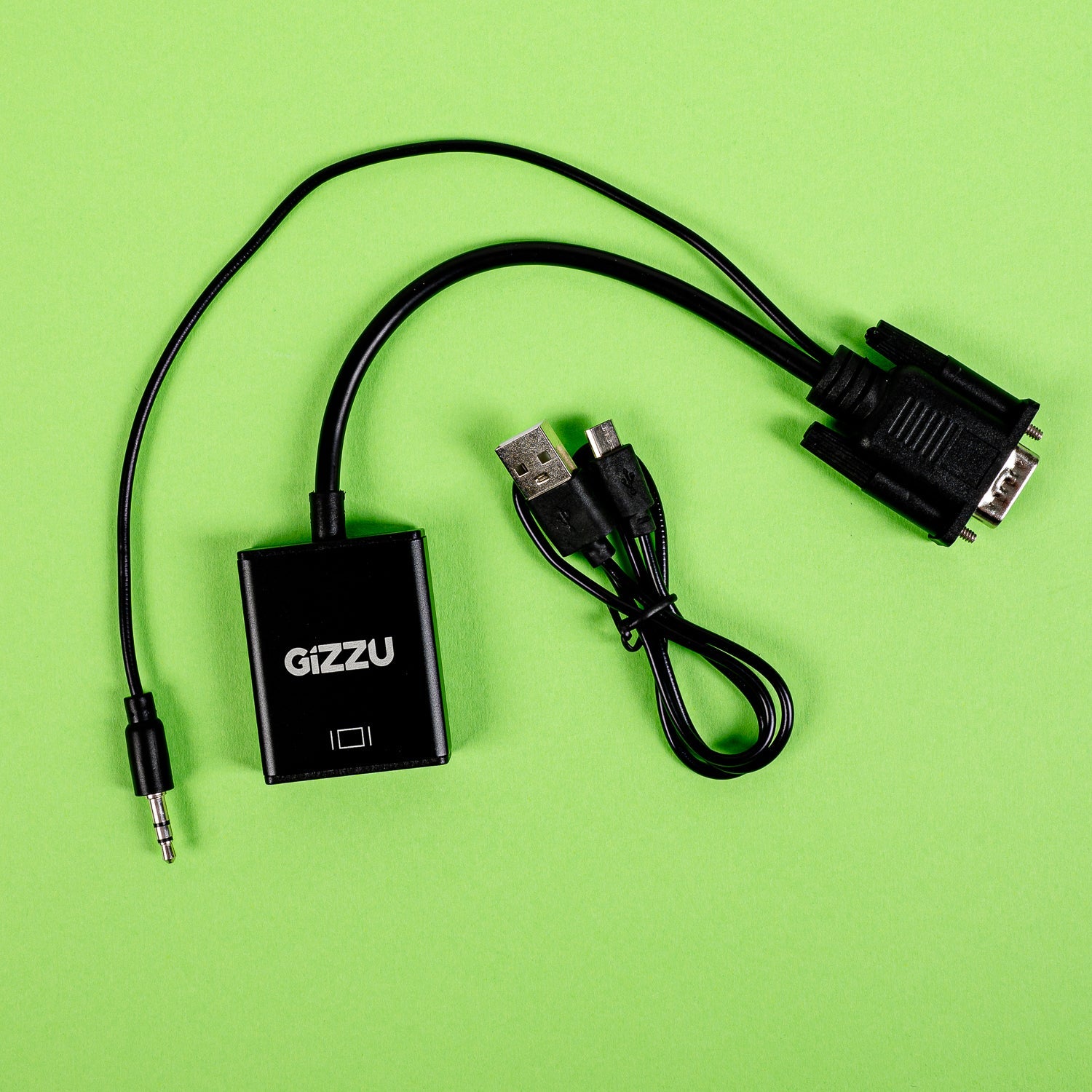 GUNMANSA Gizzu 1080P VGA to HDMI Adapter with Audio