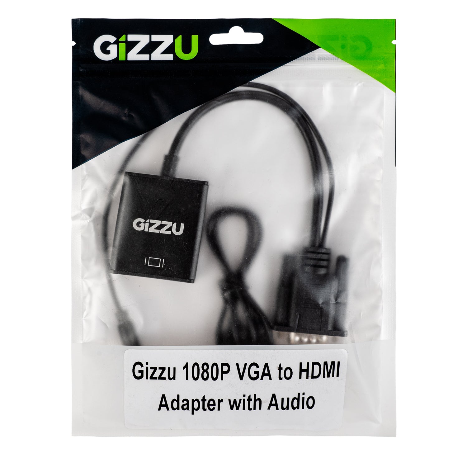 GUNMANSA Gizzu 1080P VGA to HDMI Adapter with Audio