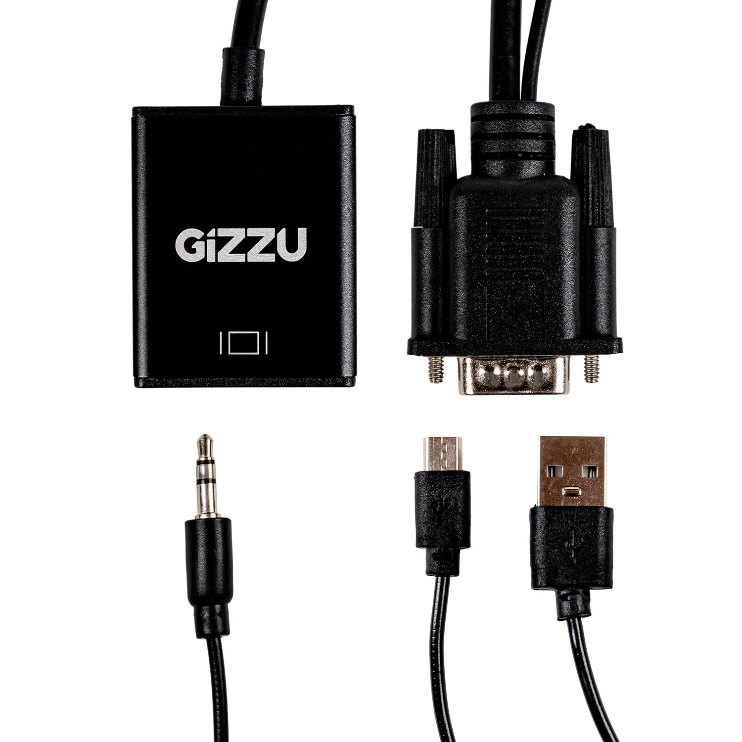 GUNMANSA Gizzu 1080P VGA to HDMI Adapter with Audio