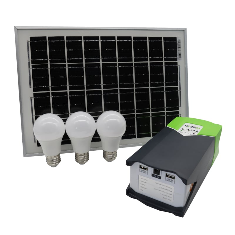 GUNMANSA GIZZU 10W Solar Panel Lighting Kit
