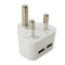 GUNMANSA GIZZU 2 x USB 3-Prong Wall Charger White