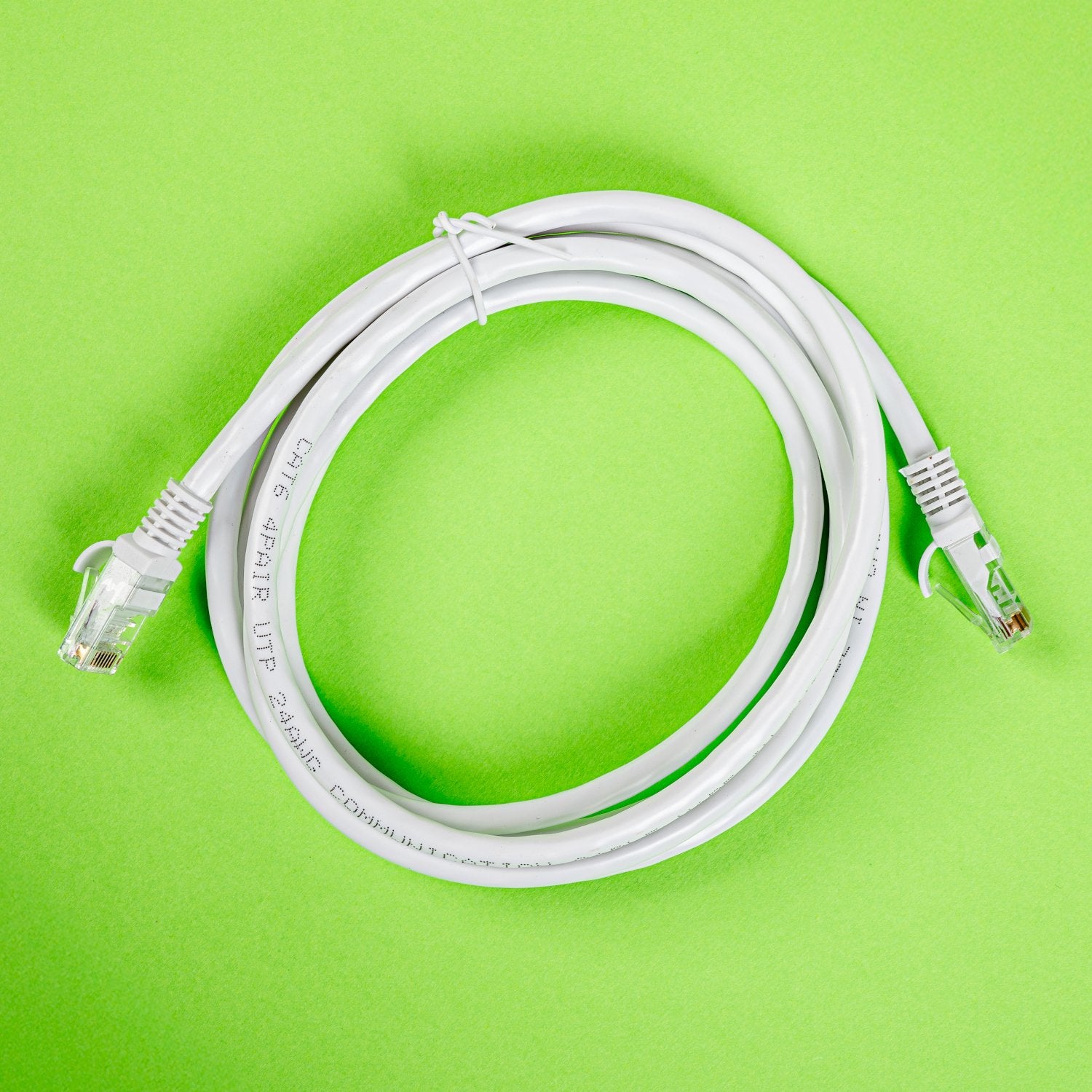 GUNMANSA Gizzu Cat6 UTP Fly Lead Ethernet Network Cable 2m – White