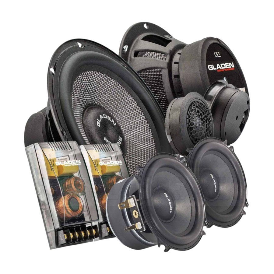 GUNMANSA Gladen RS 165.3 G26″ 3way 100rms Component Split Speaker System