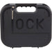 GUNMANSA GLOCK PISTOL CASE WITH LOCK - BLACK