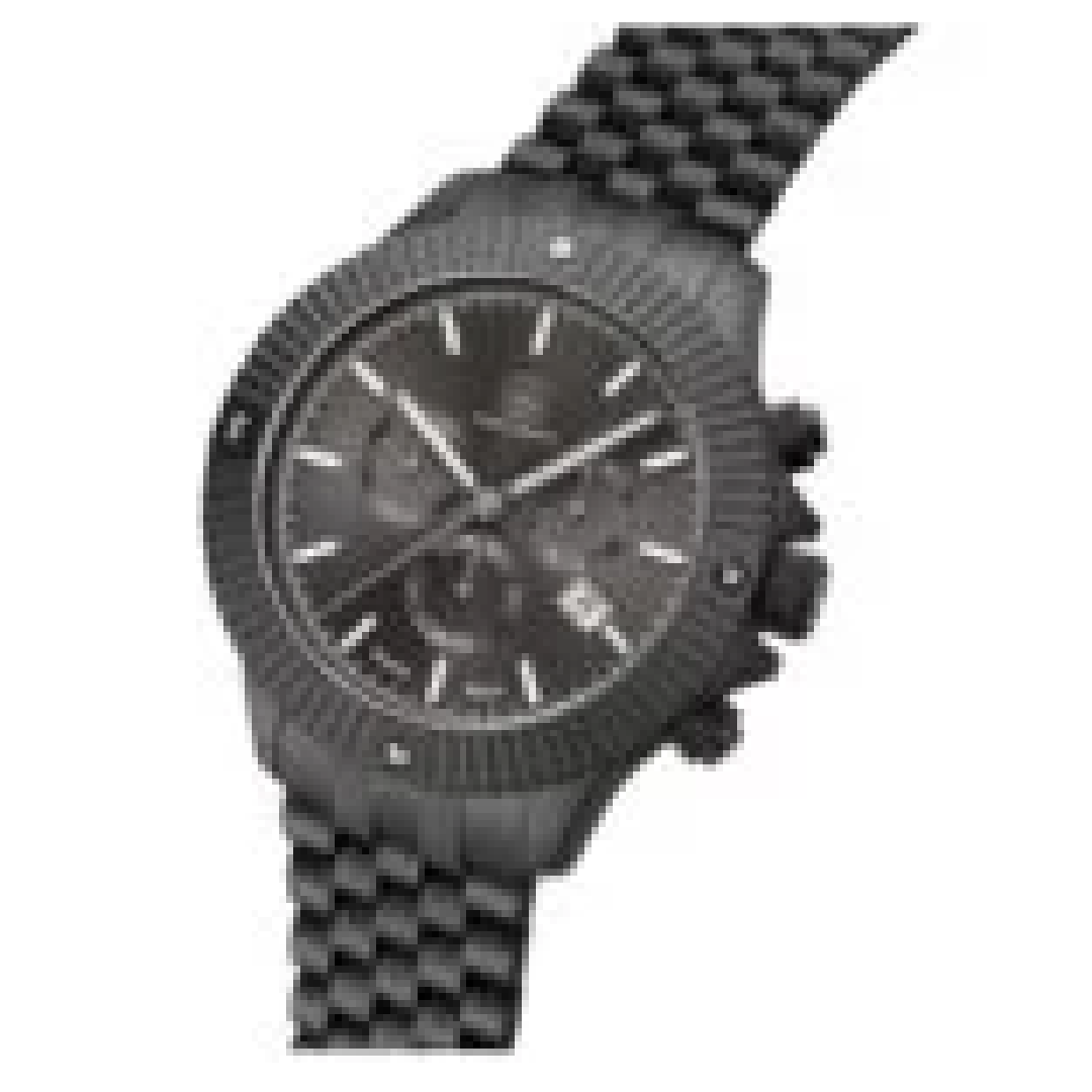 GUNMANSA Glock Watch With Gunmetal Grey Grey Strap And Black Bezel GW-38-1-22
